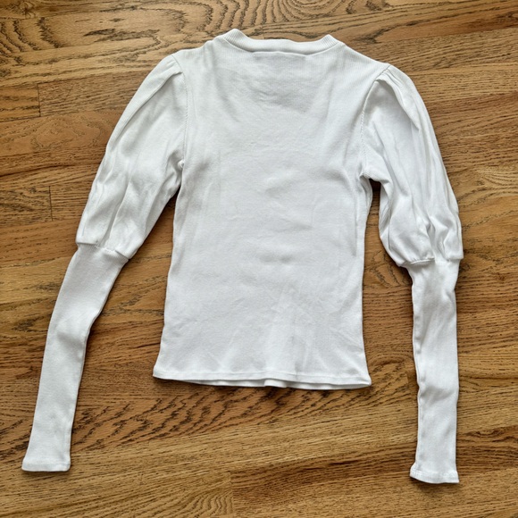 Veronica Beard Puff Sleeve Shirt - Picture 2 of 5